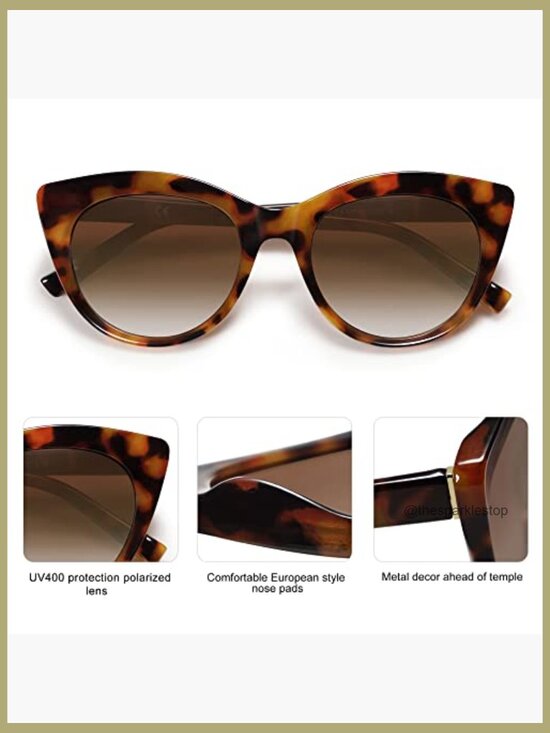 Polarized Cat Eye Sunglasses with UV400 Protection main image 5